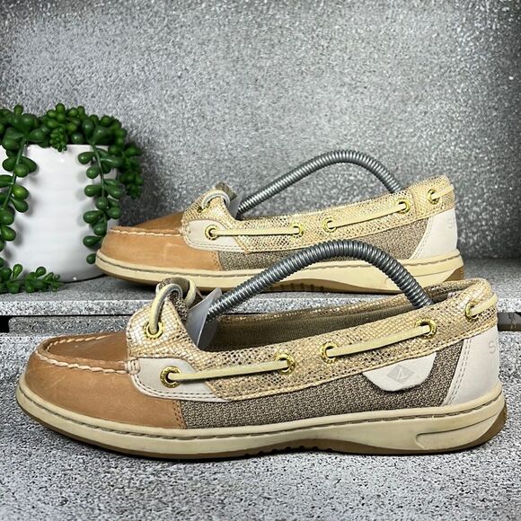 Sperry Topsider Angelfish Shimmer Boat Shoes Loafers Size 6 - Picture 1 of 10